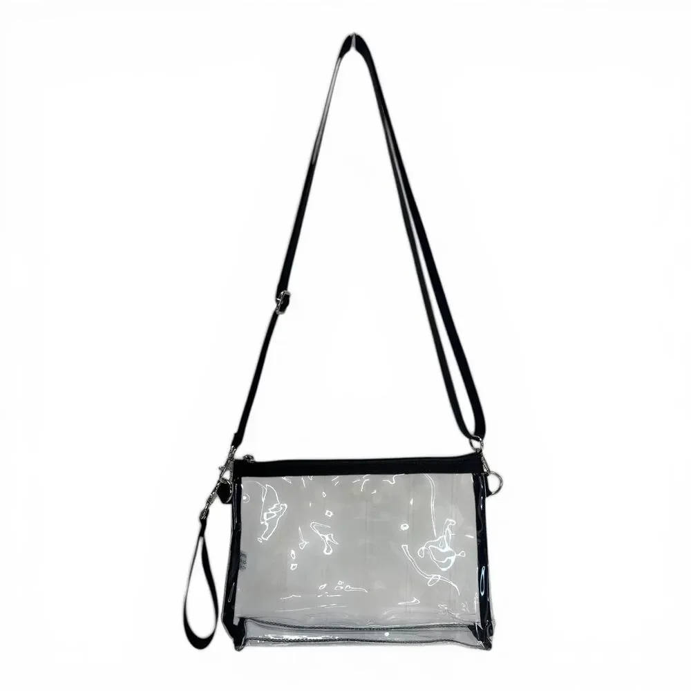 Clear Stadium Approved Crossbody Bag Transparent Concert Festival Purse NEW